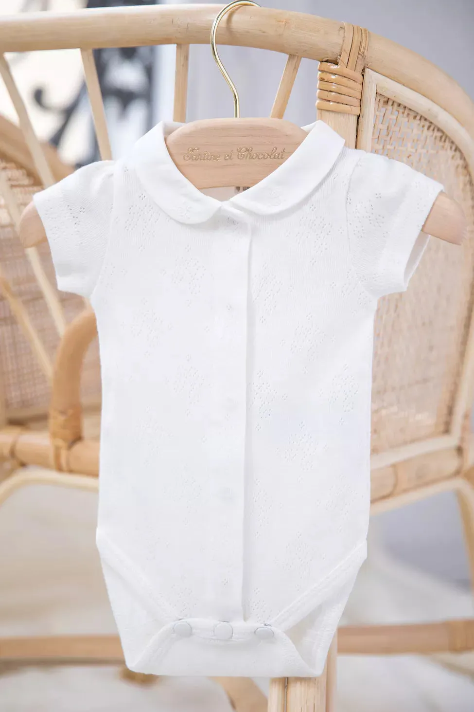 Bodysuit - Ecru Cotton Bio