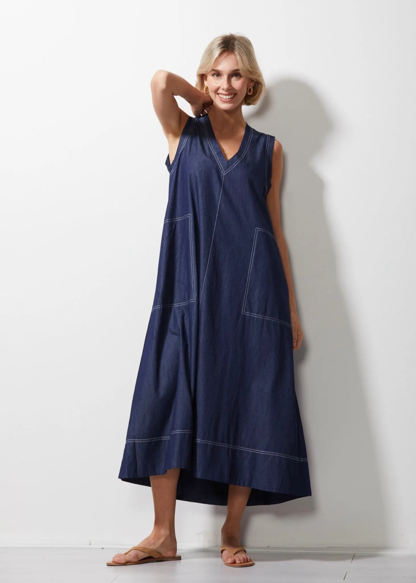 Denim Maxi Dress